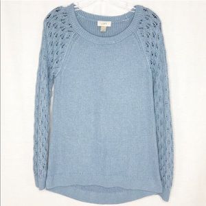 Ann Taylor Loft pale blue lightweight sweater